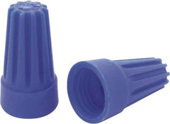 Ideal - 3, 20 to 3, 16 AWG, 300 Volt, Flame Retardant, Standard Twist on Wire Connector - Blue, 221°F - Exact Tool & Supply