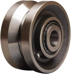 Hamilton - 6 Inch Diameter x 3 Inch Wide, Forged Steel Caster Wheel - 10,000 Lb. Capacity, 3-1/4 Inch Hub Length, 3/4 Inch Axle Diameter, Tapered Roller Bearing - Exact Tool & Supply