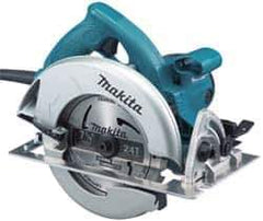 Makita - 15 Amps, 7-1/4" Blade Diam, 5,800 RPM, Electric Circular Saw - 120 Volts, 10' Cord Length, 5/8" Arbor Hole, Right Blade - Exact Tool & Supply
