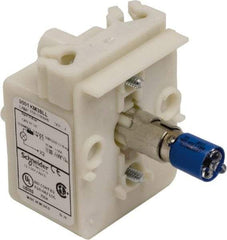 Schneider Electric - 120 VAC, 120 VDC Blue Lens LED Light Module - Exact Tool & Supply