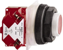 Schneider Electric - 30mm Mount Hole, Extended Straight, Pushbutton Switch with Contact Block - Octagon, Multicolor Pushbutton, Momentary (MO) - Exact Tool & Supply