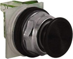 Schneider Electric - 30mm Mount Hole, Extended Straight, Pushbutton Switch with Contact Block - Black Pushbutton, Momentary (MO) - Exact Tool & Supply