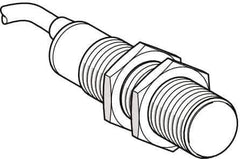 Telemecanique Sensors - PNP, NO/NC, 2mm Detection, Cylinder, Capacitive Proximity Sensor - IP67, 24 VDC, M12x1 Thread, 50mm Long - Exact Tool & Supply