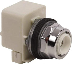 Schneider Electric - 1.18 Inch Mount Hole, Extended Straight, Pushbutton Switch Only - Round, Illuminated, Momentary (MO), Weatherproof, Dust and Oil Resistant - Exact Tool & Supply