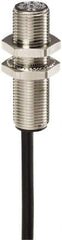 Telemecanique Sensors - NPN, 2mm Detection, Cylinder, Inductive Proximity Sensor - 3 Wires, IP67, 12 to 24 VDC, M12x1 Thread, 42mm Long - Exact Tool & Supply