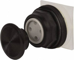 Schneider Electric - 30mm Mount Hole, Extended Straight, Pushbutton Switch Only - Black Pushbutton, Momentary (MO) - Exact Tool & Supply