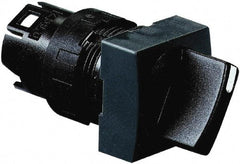 Schneider Electric - 16mm Mount Hole, 2 Position, Handle Operated, Selector Switch Only - Black, Maintained (MA), Shock and Vibration Resistant - Exact Tool & Supply