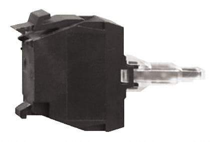 Schneider Electric - 48-120 V White Lens LED Indicating Light - Screw Clamp Connector, Vibration Resistant - Exact Tool & Supply