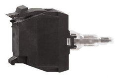 Schneider Electric - 48-120 V White Lens LED Indicating Light - Screw Clamp Connector, Vibration Resistant - Exact Tool & Supply