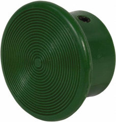 Schneider Electric - Extended Mushroom Head Pushbutton Switch 1-3/8" Screw-On Knob - Green, Round Button, Nonilluminated - Exact Tool & Supply