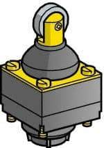 Telemecanique Sensors - 3 Inch Long, Limit Switch Head - Steel Roller, For Use with ZCK Limit Switches - Exact Tool & Supply