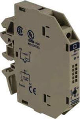 Schneider Electric - 17 Milliamp, NC Configuration, Interface Relay Module - DIN Rail Mount, 23 to 131°F, 120 to 127 Volt - Exact Tool & Supply