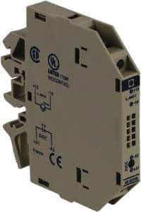 Schneider Electric - 13.6 Milliamp, NC Configuration, Interface Relay Module - DIN Rail Mount, 23 to 131°F, 5 VDC - Exact Tool & Supply
