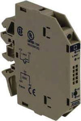 Schneider Electric - 13.6 Milliamp, NC Configuration, Interface Relay Module - DIN Rail Mount, 23 to 131°F, 5 VDC - Exact Tool & Supply