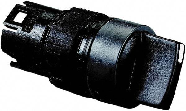 Schneider Electric - 16mm Mount Hole, 2 Position, Handle Operated, Selector Switch Only - Black, Maintained (MA), Shock and Vibration Resistant - Exact Tool & Supply