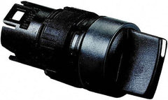 Schneider Electric - 16mm Mount Hole, 3 Position, Handle Operated, Selector Switch Only - Black, Maintained (MA), Shock and Vibration Resistant - Exact Tool & Supply