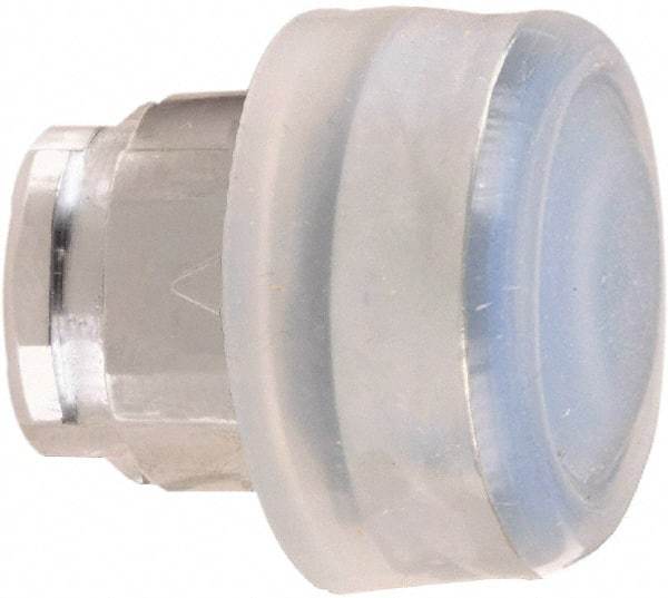 Schneider Electric - 22mm Mount Hole, Flush, Pushbutton Switch Only - Round, Blue Pushbutton, Nonilluminated, Momentary (MO) - Exact Tool & Supply
