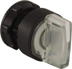 Schneider Electric - 22mm Mount Hole, 3 Position, Handle Operated, Selector Switch Only - White, Maintained (MA), Illuminated, Shock, Vibration and Water Resistant - Exact Tool & Supply