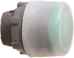 Schneider Electric - 22mm Mount Hole, Extended Straight, Pushbutton Switch Only - Round, Green Pushbutton, Nonilluminated, Momentary (MO) - Exact Tool & Supply
