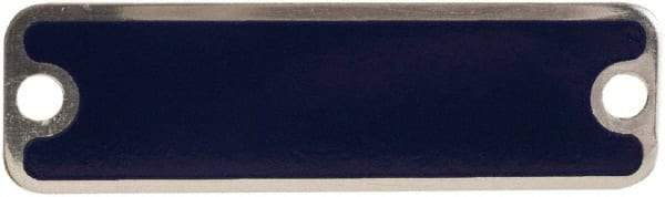 Schneider Electric - Aluminum Legend Plate - Blank - Blue Background, 1.22 Inch Hole Diameter - Exact Tool & Supply