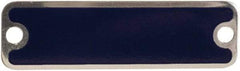 Schneider Electric - Aluminum Legend Plate - Blank - Blue Background, 1.22 Inch Hole Diameter - Exact Tool & Supply