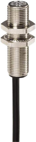 Telemecanique Sensors - PNP, 2mm Detection, Cylinder, Inductive Proximity Sensor - 3 Wires, IP67, 12 VDC, 12 VDC, 24 VDC, M12x1 Thread, 42mm Long x 12mm Wide - Exact Tool & Supply