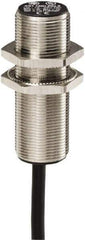 Telemecanique Sensors - NPN, 8mm Detection, Cylinder, Inductive Proximity Sensor - 3 Wires, IP67, 12 to 24 VDC, M18x1 Thread, 51mm Long - Exact Tool & Supply
