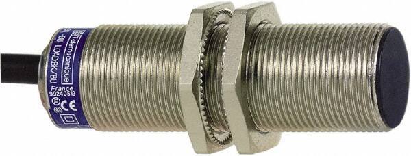 Telemecanique Sensors - NPN, PNP, NO/NC, 5mm Detection, Cylinder, Inductive Proximity Sensor - 4 Wires, IP68, 12 to 24 VDC, M18x1 Thread, 60mm Long - Exact Tool & Supply