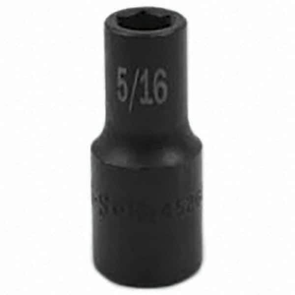 SK - Impact Socket - 3/8"DR 6PT 5/16" SEMI-DEEP SOCKET - Exact Tool & Supply