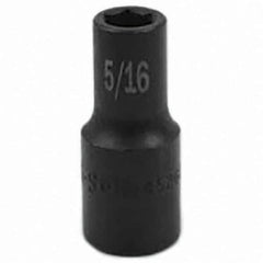 SK - Impact Socket - 3/8"DR 6PT 5/16" SEMI-DEEP SOCKET - Exact Tool & Supply