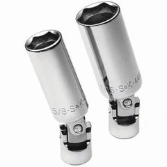 SK - 3/8" Drive Standard Socket Set - 5/8 to 13/16", Inch Measurement Standard - Exact Tool & Supply