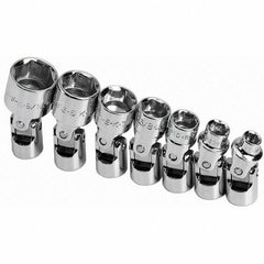 SK - 1/4" Drive Standard Socket Set - 3/16 to 9/16", Inch Measurement Standard - Exact Tool & Supply