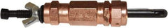 Zephyr Tool Group - 1/4 Drill 1/4" Pin Diam, Copper Cleco Wing Nut Fastener - Standard Length, 0 to 1" Grip - Exact Tool & Supply