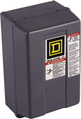 Square D - 1 NEMA Rated, 4 Pole, Electrically Held Lighting Contactor - 30 A (Tungsten), 208 VAC at 60 Hz - Exact Tool & Supply