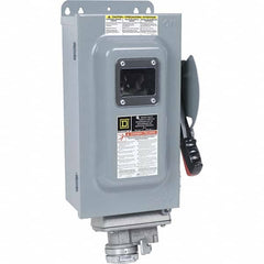 Square D - 30 Amp, 600 VAC/VDC, 3 Pole Fused Safety Switch - Exact Tool & Supply