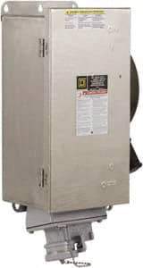 Square D - 30 Amp, 600 VAC, 3 Pole Fused Safety Switch - NEMA 12, 3, 3R, 4, 4X & 5, 7.5 hp at 480 VAC (Single Phase), 20 hp at 600 VAC (Triple Phase), 3P Contact Form - Exact Tool & Supply