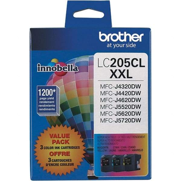 Brother - Cyan, Magenta & Yellow Ink Cartridge - Use with Brother MFC-J4320DW, J4420DW, J4620DW, J5520DW, J5620DW, J5720DW - Exact Tool & Supply