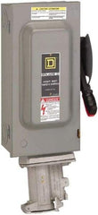 Square D - 60 Amp, 600 VAC, 3 Pole Nonfused Safety Switch - NEMA 1, 30 hp at 600 VAC (Single Phase), 60 hp at 600 VAC (Triple Phase) - Exact Tool & Supply