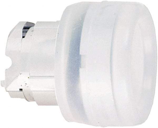 Schneider Electric - 22mm Mount Hole, Flush, Pushbutton Switch Only - Round, White Pushbutton, Nonilluminated, Momentary (MO) - Exact Tool & Supply