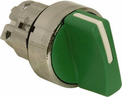 Schneider Electric - 22mm Mount Hole, 2 Position, Handle Operated, Selector Switch - Green, Maintained (MA), Nonilluminated, Shock, Vibration and Water Resistant - Exact Tool & Supply
