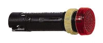 Schneider Electric - 12 V Red Lens LED Pilot Light - Threaded Connector, 16mm Wide - Exact Tool & Supply