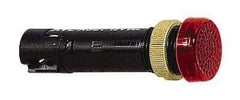 Schneider Electric - 12 V Red Lens LED Pilot Light - Threaded Connector, 16mm Wide - Exact Tool & Supply