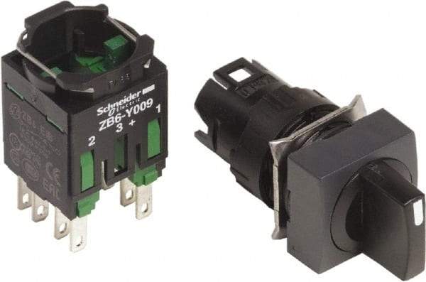 Schneider Electric - 16mm Mount Hole, 5 Position, Selector Switch Only - Maintained (MA), Nonilluminated - Exact Tool & Supply