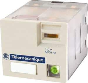 Schneider Electric - 3,750 VA Power Rating, Electromechanical Plug-in General Purpose Relay - 15 Amp at 250 VAC & 28 VDC, 3CO, 120 VAC - Exact Tool & Supply