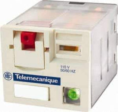 Schneider Electric - 3,750 VA Power Rating, Electromechanical Plug-in General Purpose Relay - 15 Amp at 250 VAC & 28 VDC, 3CO, 230 VAC - Exact Tool & Supply