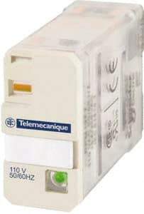 Schneider Electric - 3,750 VA Power Rating, Electromechanical Plug-in General Purpose Relay - 15 Amp at 250 VAC & 28 VDC, 1CO, 24 VDC - Exact Tool & Supply