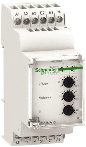 Schneider Electric - 2NO/2NC, 24-240 VAC/DC Control Relay - DIN Rail Mount - Exact Tool & Supply