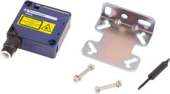 Telemecanique Sensors - M12 Connector, 1m Nominal Distance, Shock and Vibration Resistant, Diffused Photoelectric Sensor - 12 to 24 VDC, 250 Hz, Polycarbonate, 50mm Long x 18mm Wide x 50mm High - Exact Tool & Supply