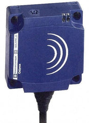 Telemecanique Sensors - NPN, 15 to 25mm Detection, Flat, Inductive Proximity Sensor - 3 Wires, IP68, 12 to 24 VDC, 40mm Wide - Exact Tool & Supply