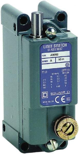Square D - SPDT, NC/NO, 600 VAC, Screw Terminal, Plunger Actuator, General Purpose Limit Switch - 1, 2, 4, 12, 13 NEMA Rating, IP65 IPR Rating, Surface Mount - Exact Tool & Supply